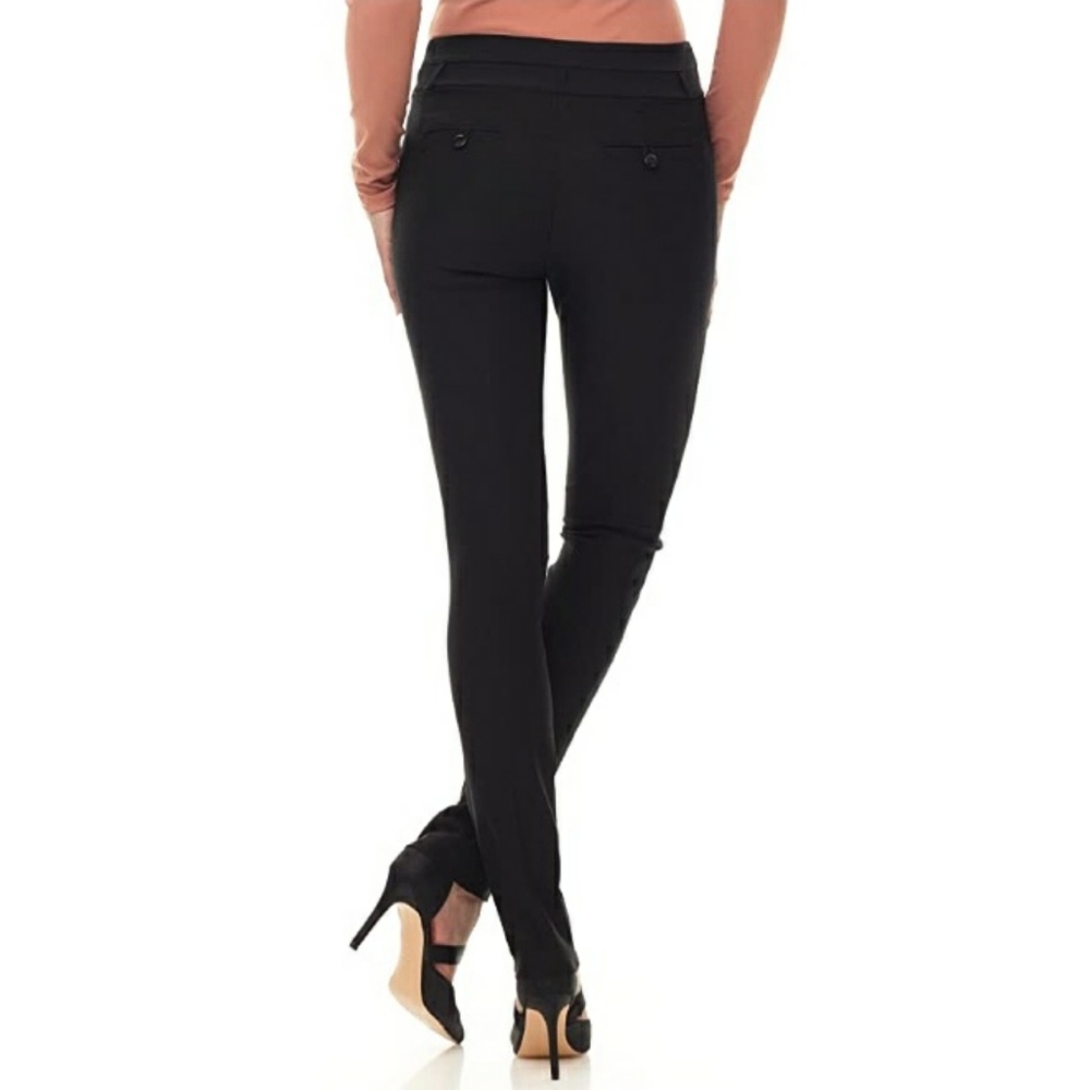 Rekussi Black Ease Into Comfort Stretch Slim Pants - Picture 2 of 7